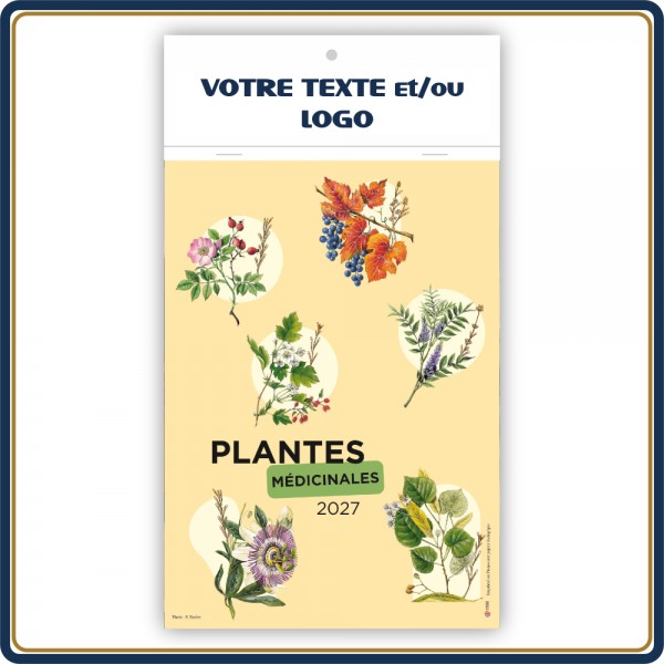 BOTANIQUE BLOC ILLUSTRÉ AGRAFÉ COMPACT 7 FEUILLETS - 2027 | Le Calendrier Pub
