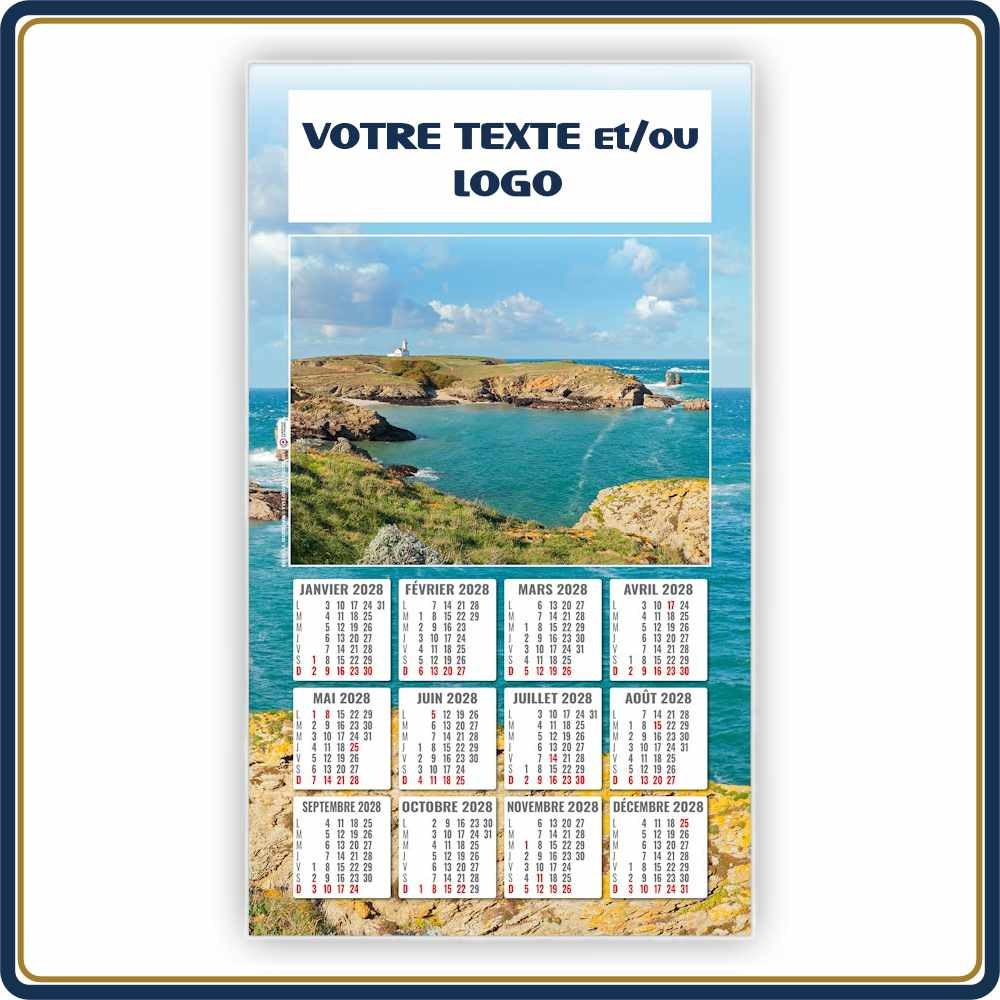 ALAIN BLOC MENSUEL ÉPHÉMÉRIDE 1 VUE - 2027 | Le Calendrier Pub