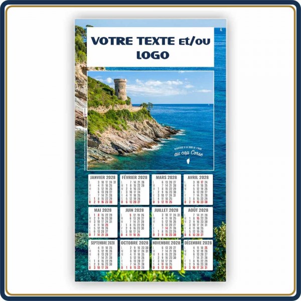 LUC BLOC MENSUEL ÉPHÉMÉRIDE 1 VUE - 2027 | Le Calendrier Pub