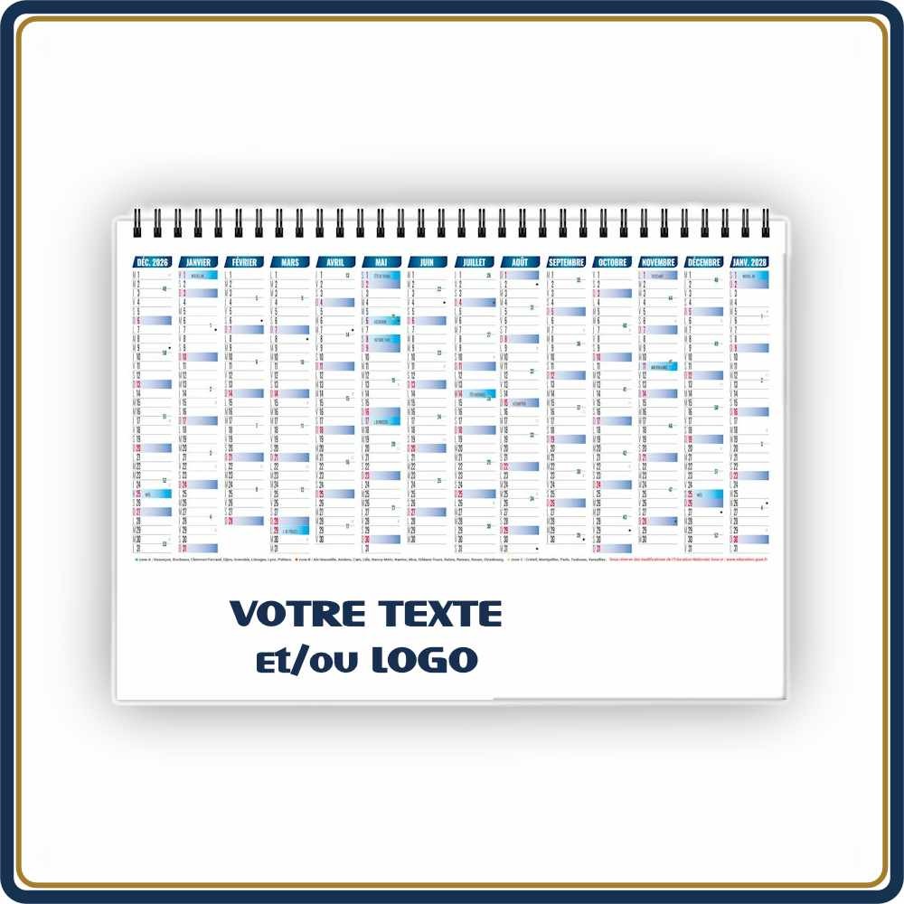 CHEVALET VIRIL 7 FEUILLETS - 2027 | Le Calendrier Pub