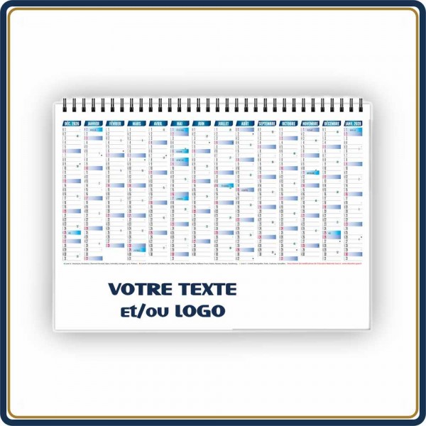 CHEVALET VIRIL 7 FEUILLETS - 2027 | Le Calendrier Pub