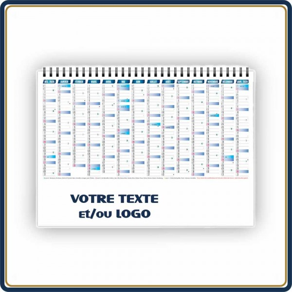 CHEVALET MÔMES 7 FEUILLETS - 2027 | Le Calendrier Pub