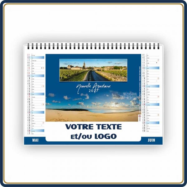 CHEVALET PAYSAGES DE FRANCE 7 FEUILLETS - 2027 | Le Calendrier Pub