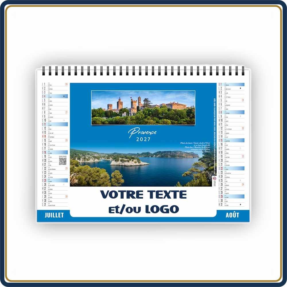 CHEVALET PAYSAGES DE FRANCE 7 FEUILLETS - 2027 | Le Calendrier Pub