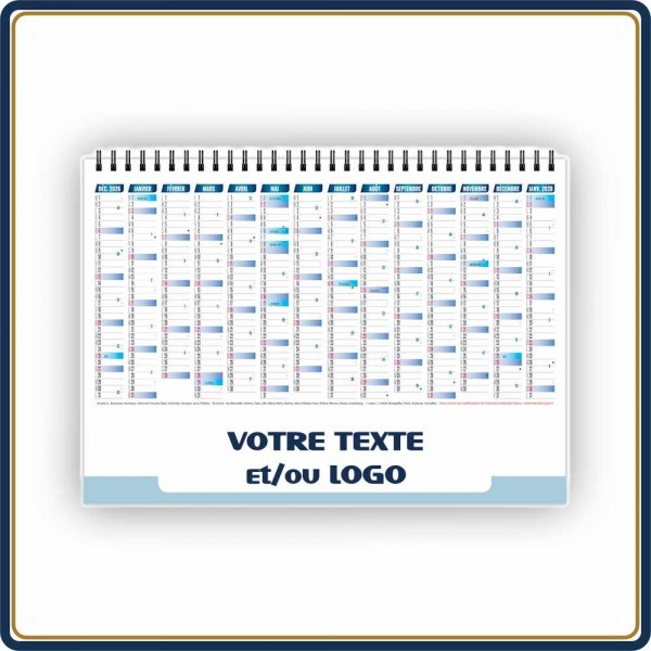 CHEVALET PAYSAGES DE FRANCE 7 FEUILLETS - 2027 | Le Calendrier Pub