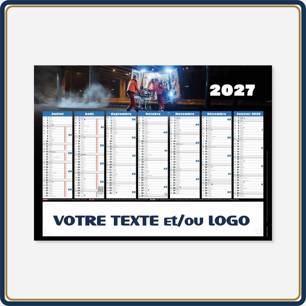 BANCAIRE PHOTO AMBULANCE MEDIUM RIGIDE - 2027 | Le Calendrier Pub