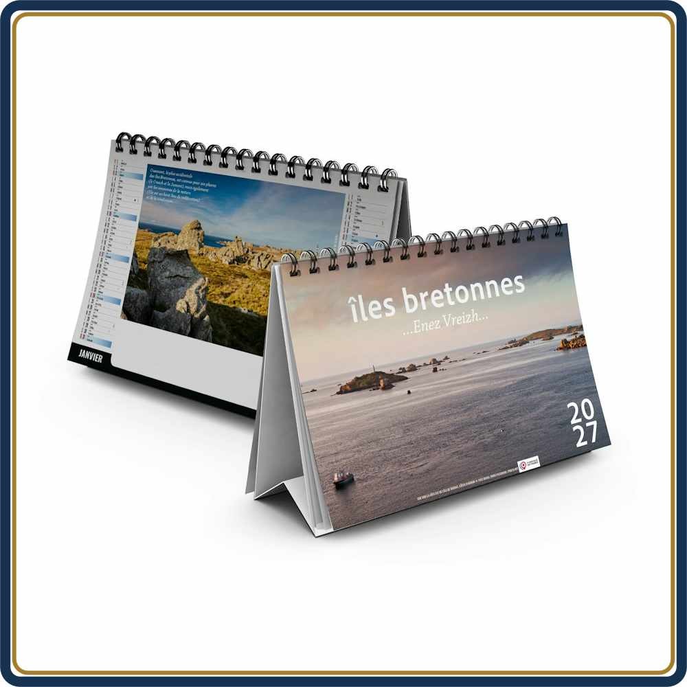 CHEVALET LITTORAL 7 FEUILLETS - 2027 | Le Calendrier Pub