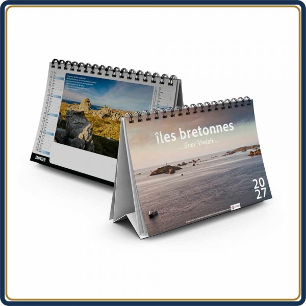CHEVALET LITTORAL 7 FEUILLETS - 2027 | Le Calendrier Pub