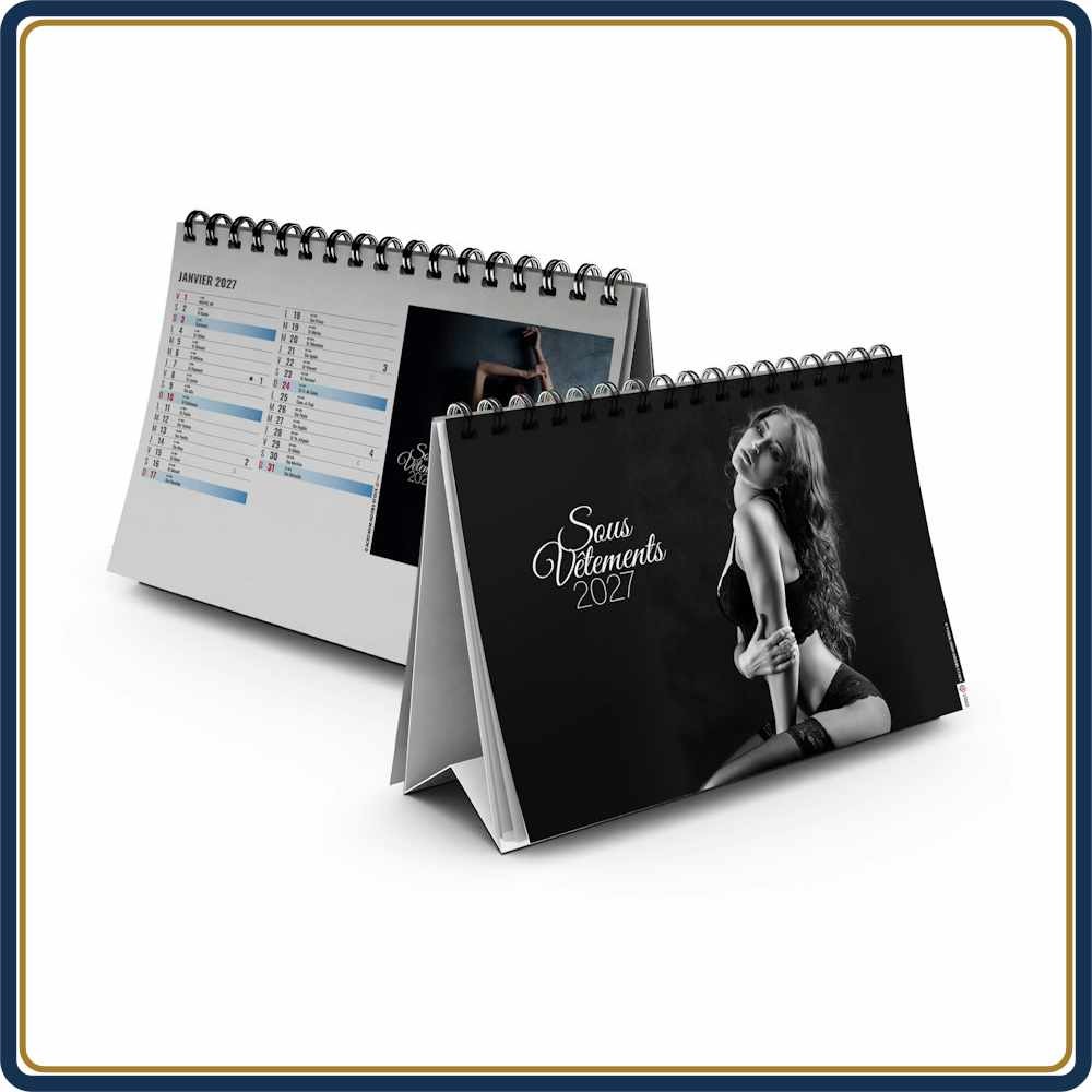 CHEVALET LINGERIE 13 FEUILLETS - 2027 | Le Calendrier Pub