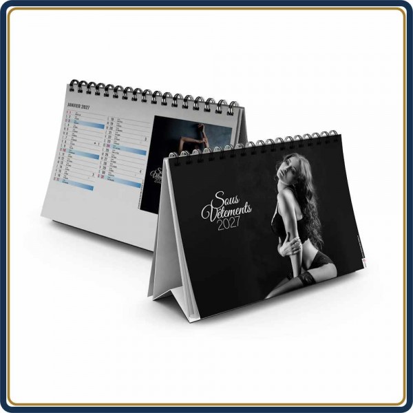 CHEVALET LINGERIE 13 FEUILLETS - 2027 | Le Calendrier Pub