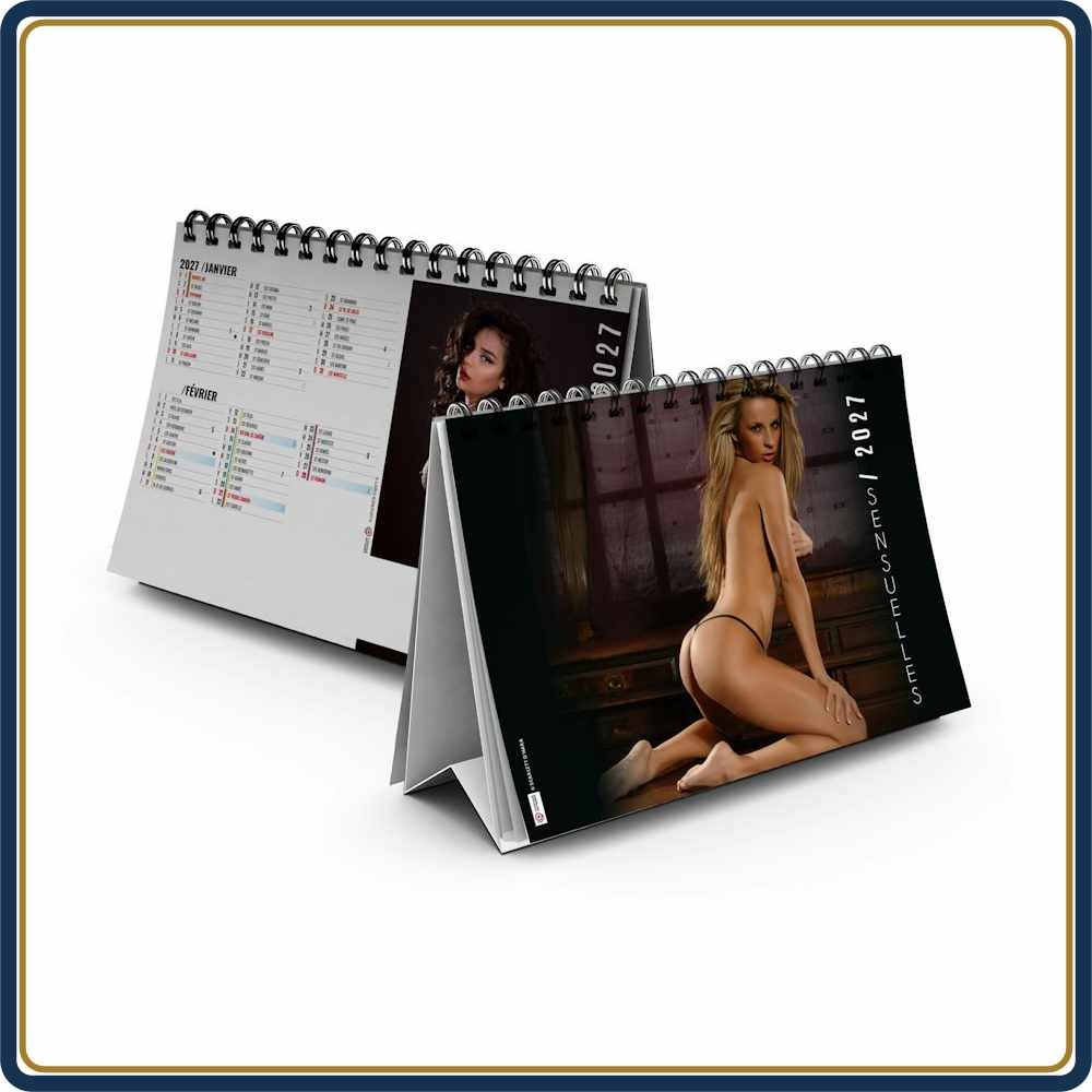 CHEVALET SENSUELLES 7 FEUILLETS - 2027 | Le Calendrier Pub
