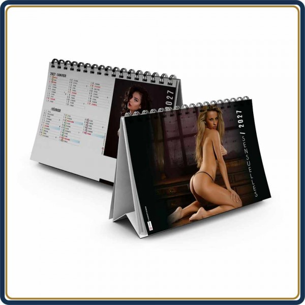 CHEVALET SENSUELLES 7 FEUILLETS - 2027 | Le Calendrier Pub