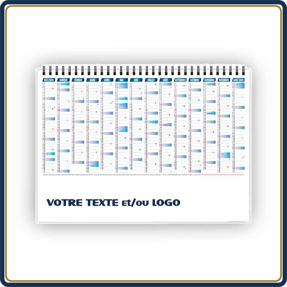 CHEVALET DÉPASSEMENT 7 FEUILLETS - 2027 | Le Calendrier Pub