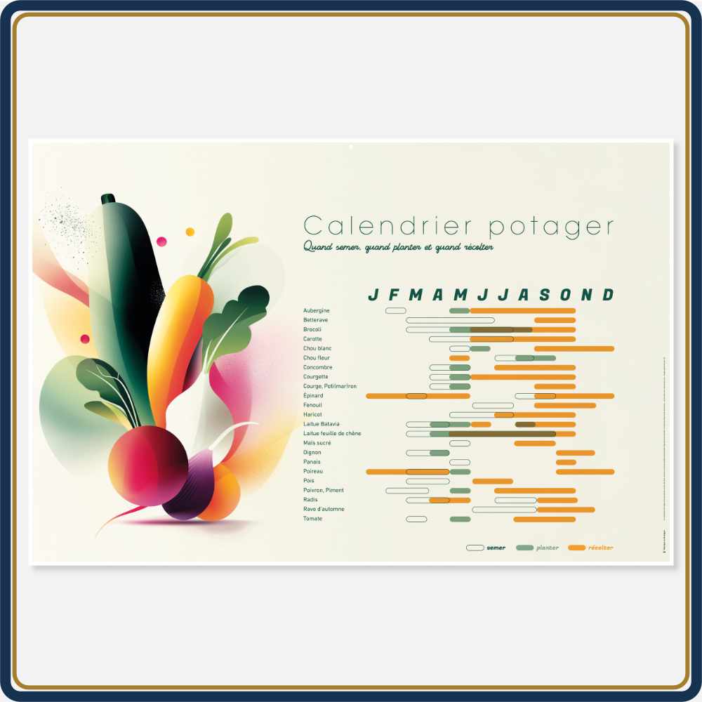 Dos Calendrier du Potager