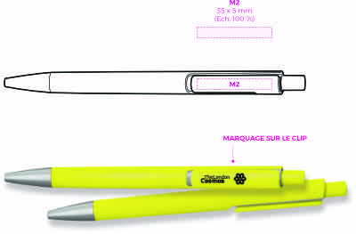 Marquage stylo bille flashy - Le Calendrier Pub